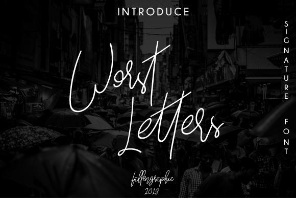 Worst Letters Font插图