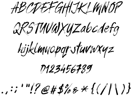 Balistroke Italic font插图1
