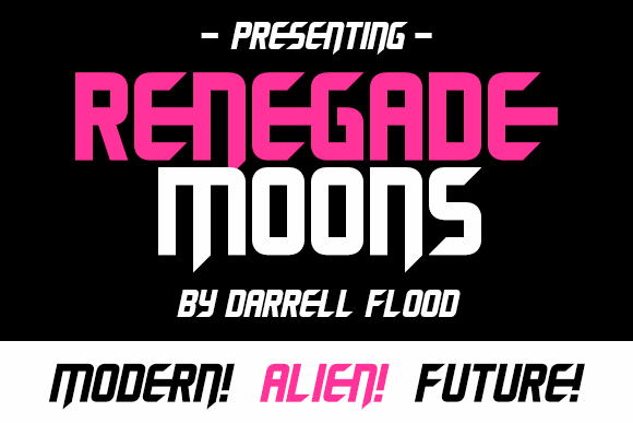 Renegade Moons font插图
