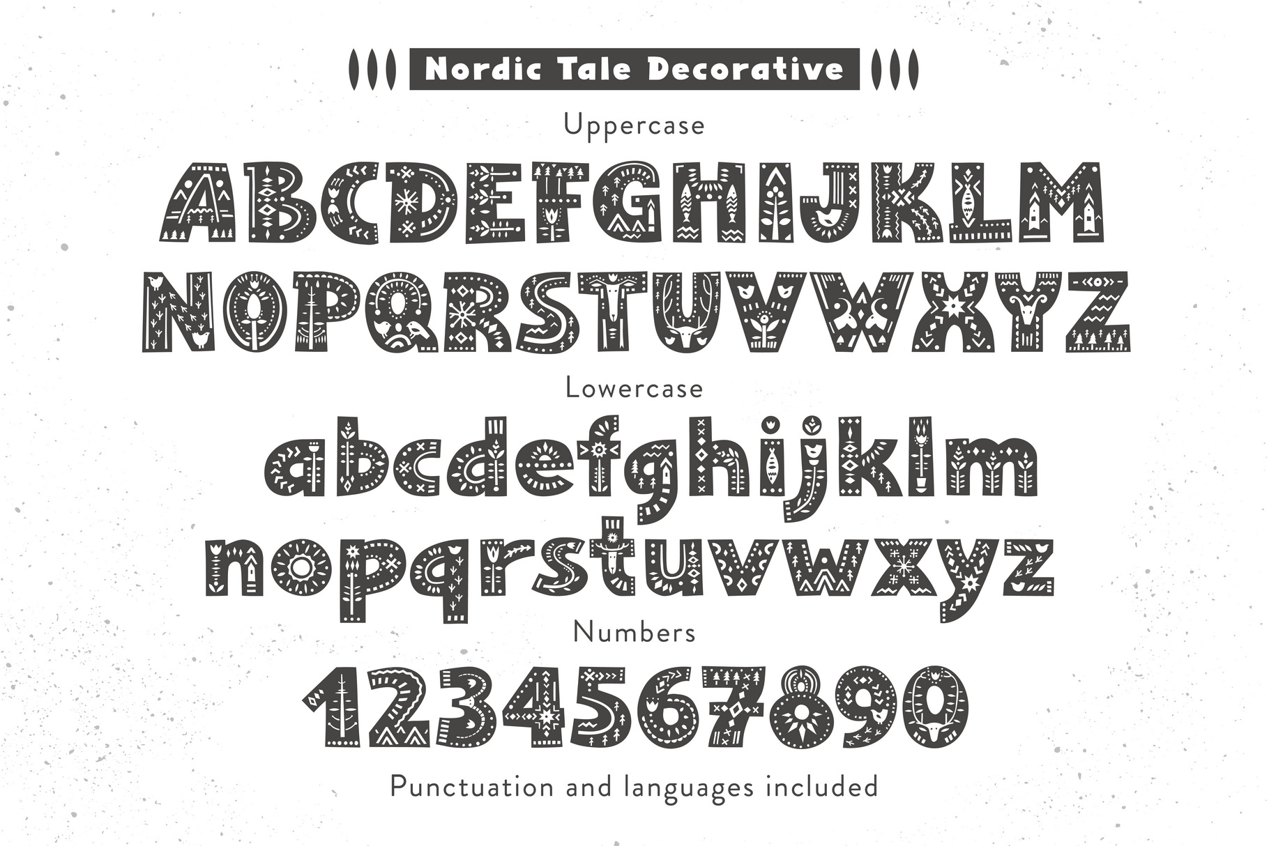 Nordic Tale – Folkart Font FamilyOther Font插图3