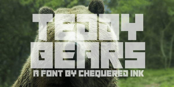 Teddy Bears font插图