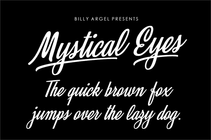 Mystical Eyes Personal Use font插图