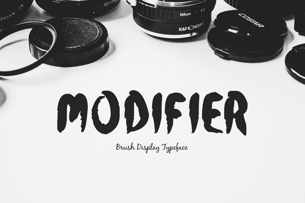 Modifier Regular Font插图