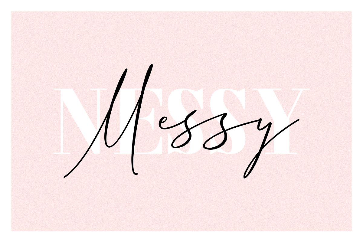 Messy Nessy Duo Font插图
