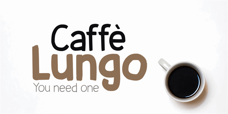 Caffe Lungo DEMO font插图