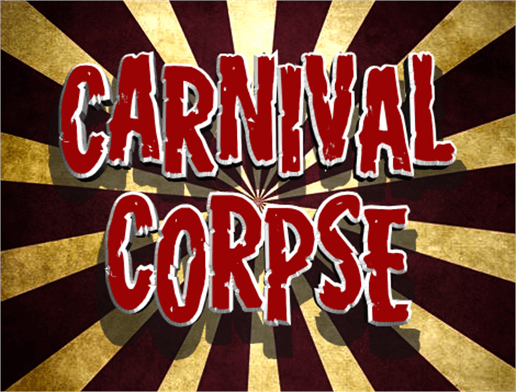 Carnival Corpse font插图