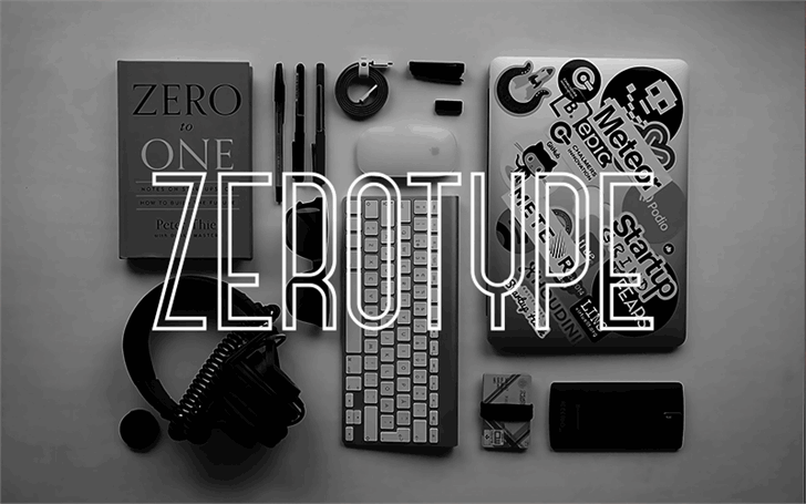 Zerotype font插图