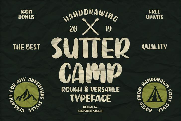 Sutter Camp font插图