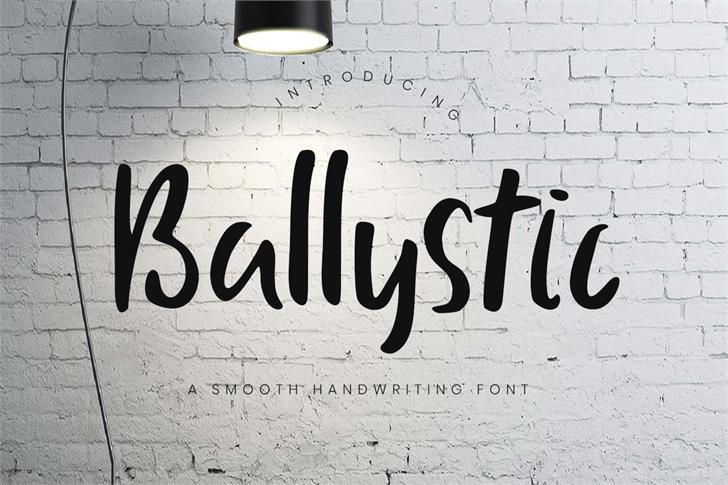 Ballystic font插图