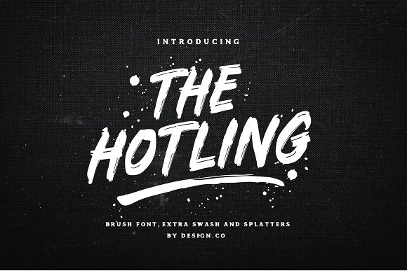 The Hotling Brush Font插图