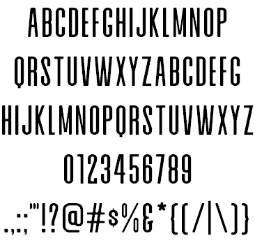 Alvaro Condensed font插图5