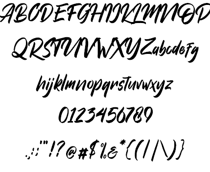 Dakwart Letter font插图3