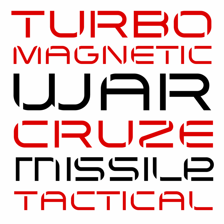 Arkitech Stencil font插图