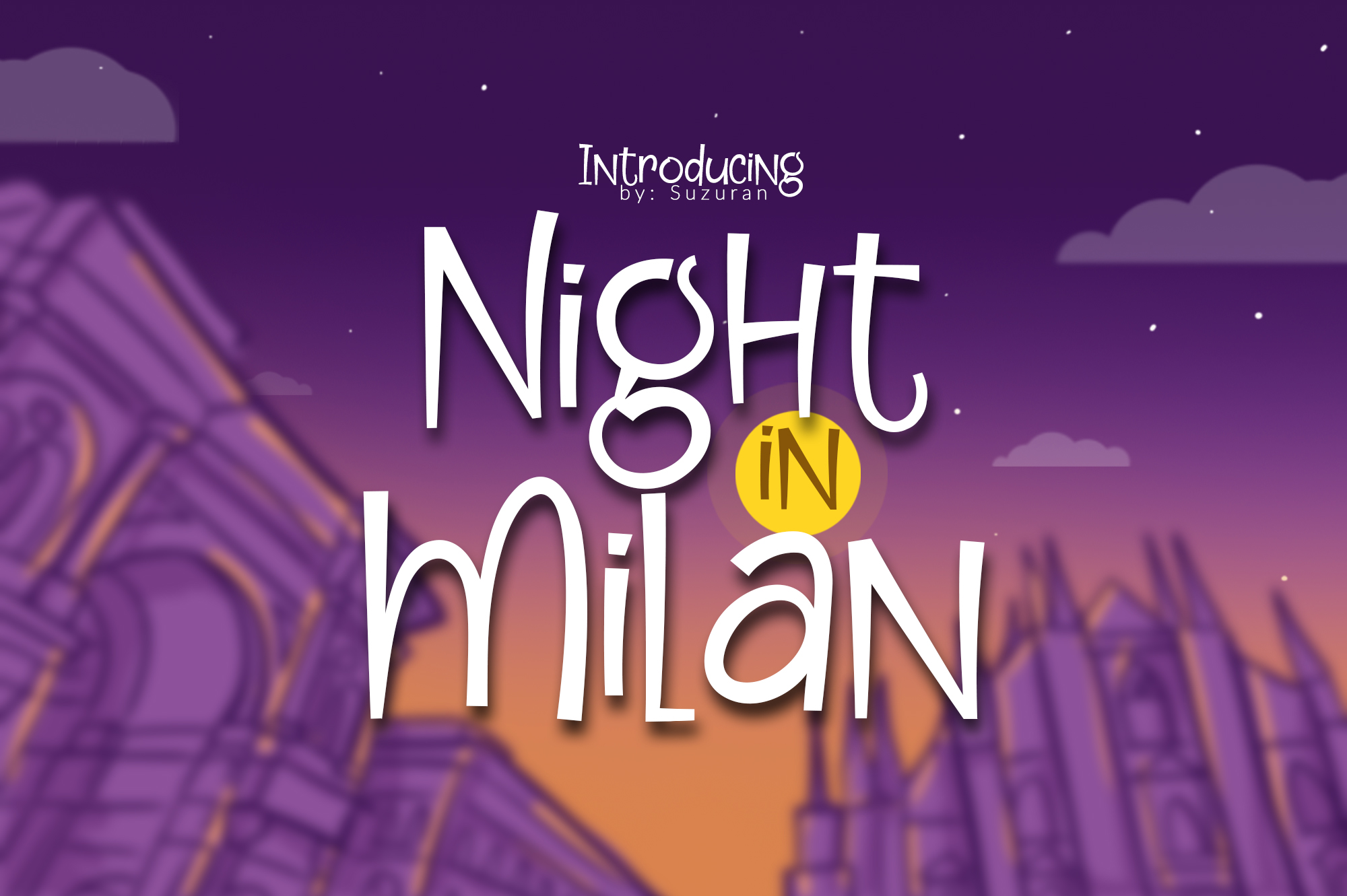 Night in MilanOther Font插图