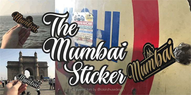 The Mumbai Sticker Demo font插图