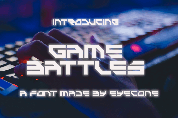 Game Battles font插图