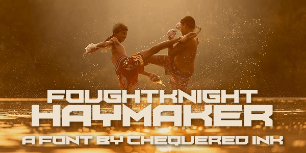 FoughtKnight Haymaker font插图