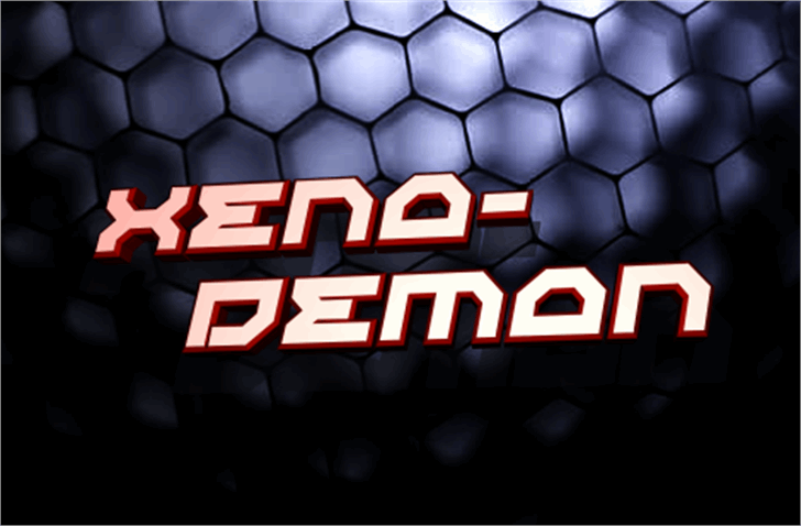 Xeno-Demon font插图