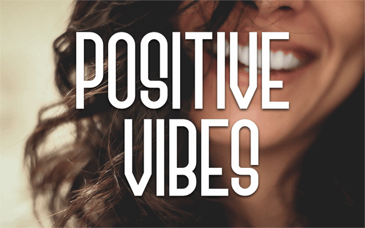 Positive Vibes font插图