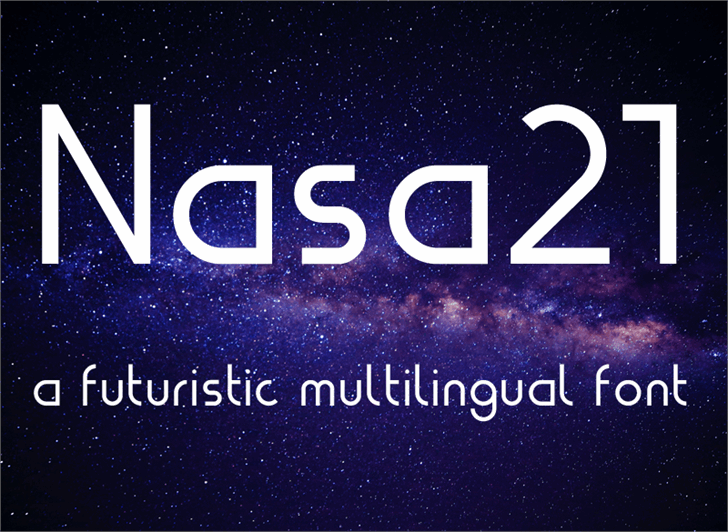 Nasa21 font插图