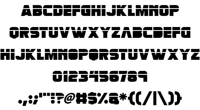 Retronoid font插图1