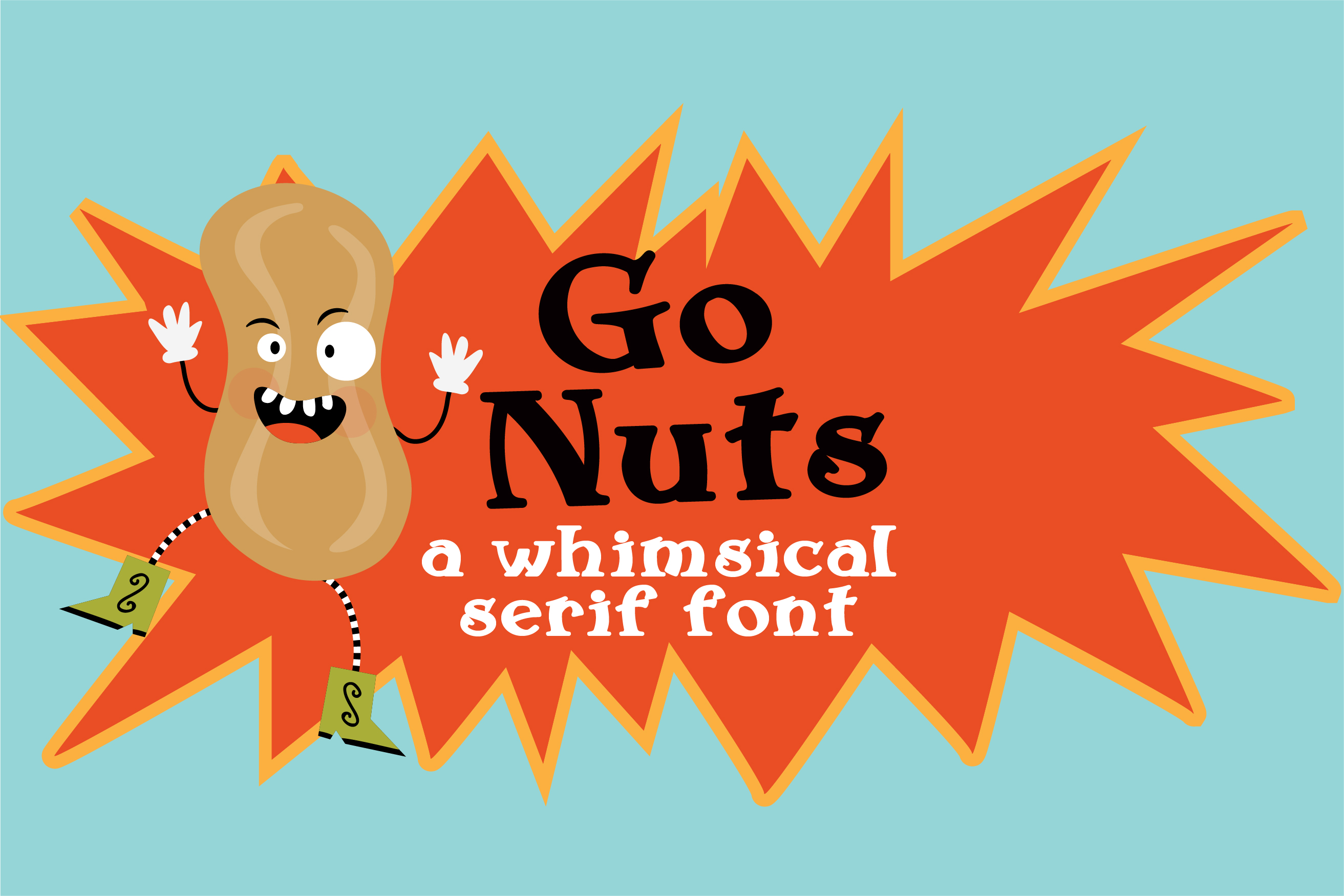 ZP Go Nuts Regular Font插图1