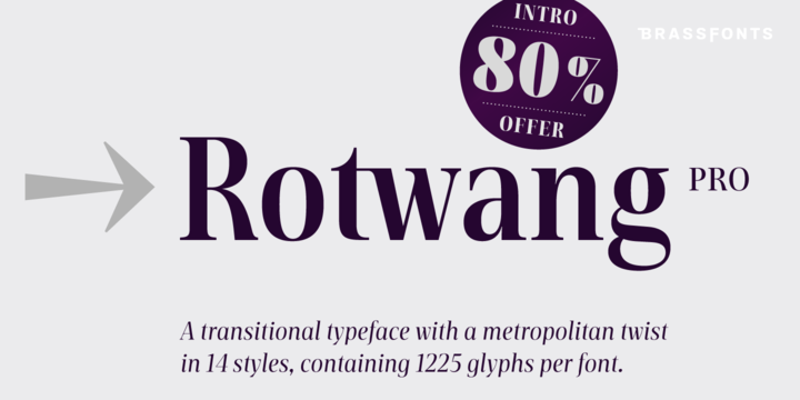 Rotwang Pro Font Family插图