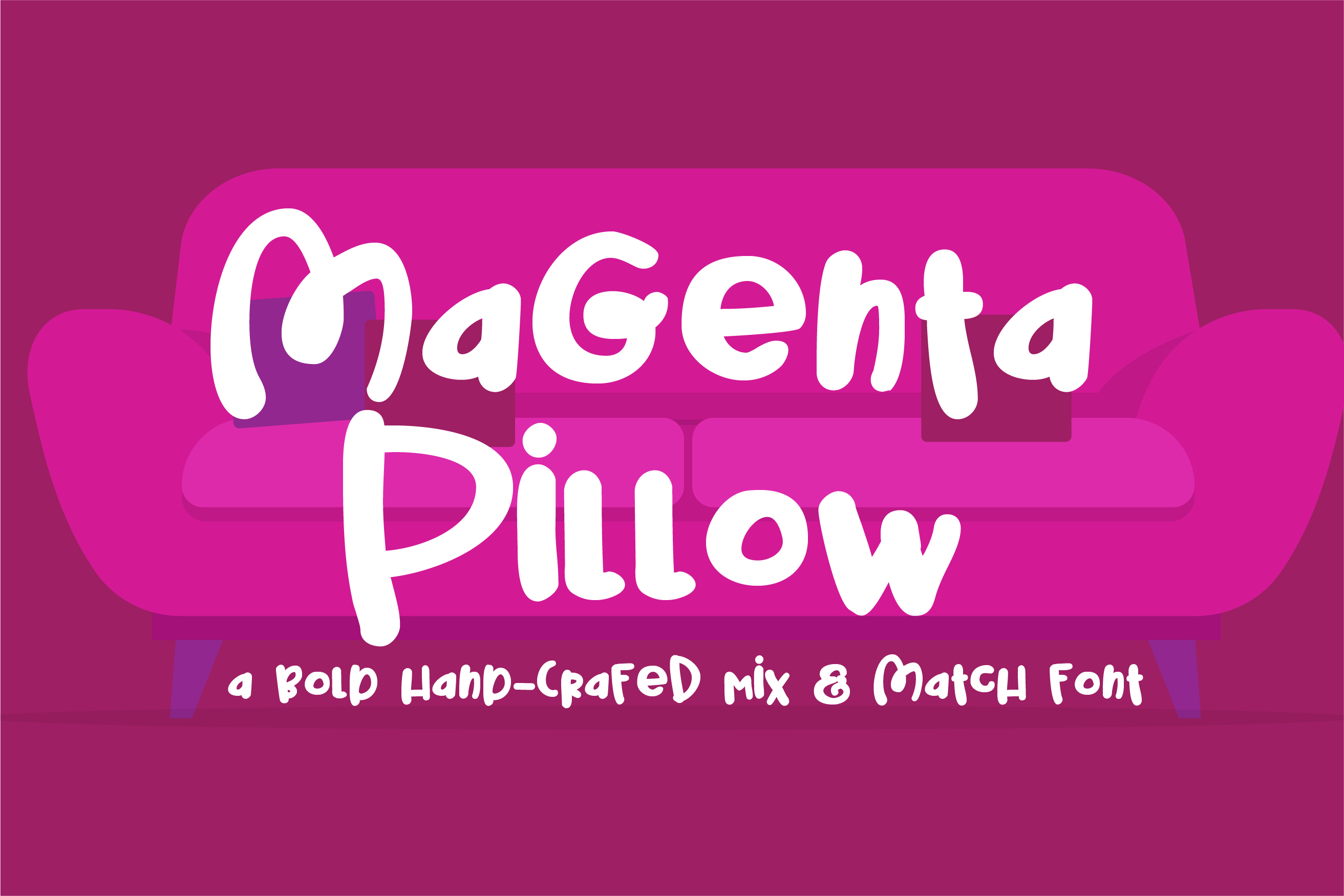 PN Magenta Pillow Regular Font插图1