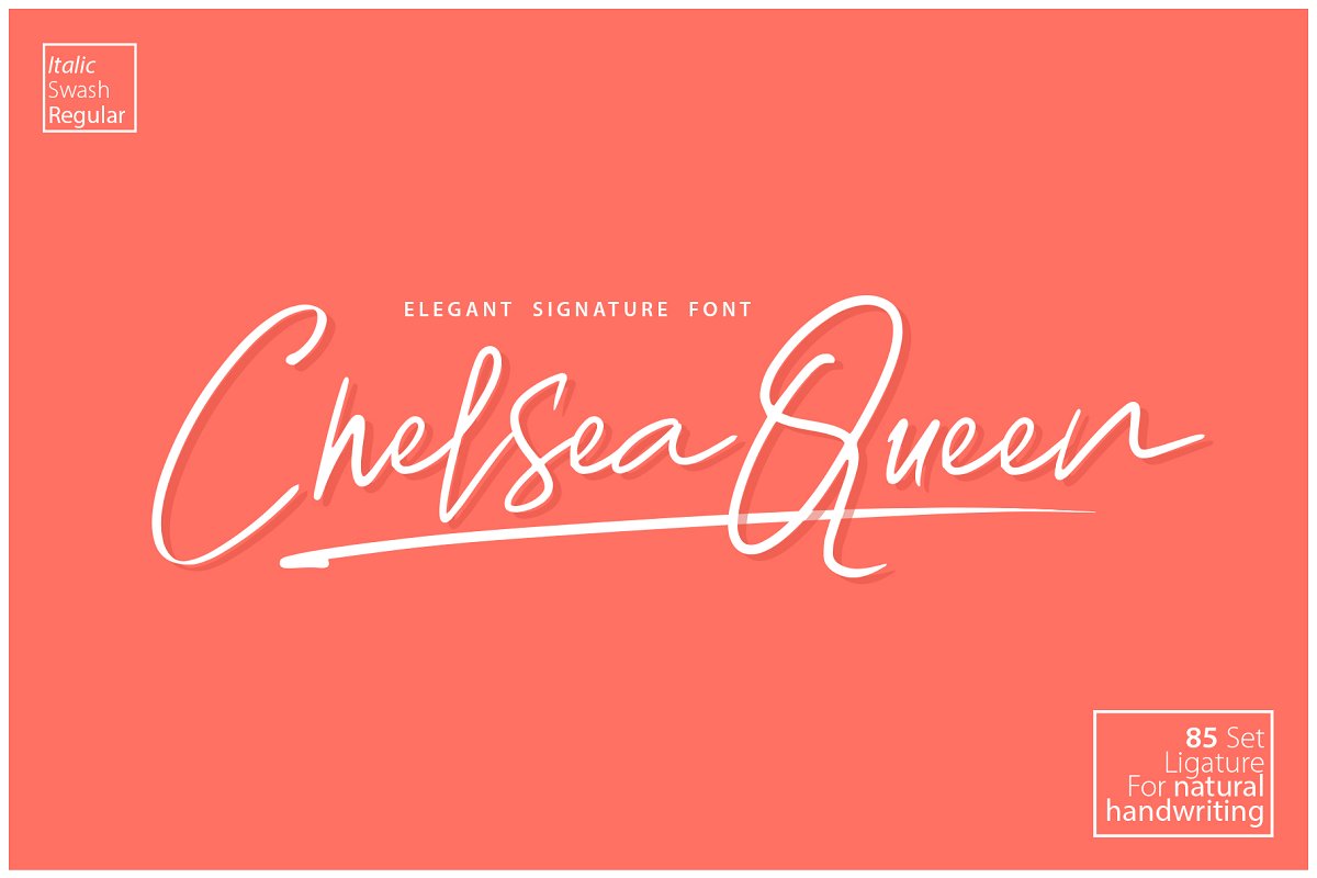 Chelsea Queen Font插图