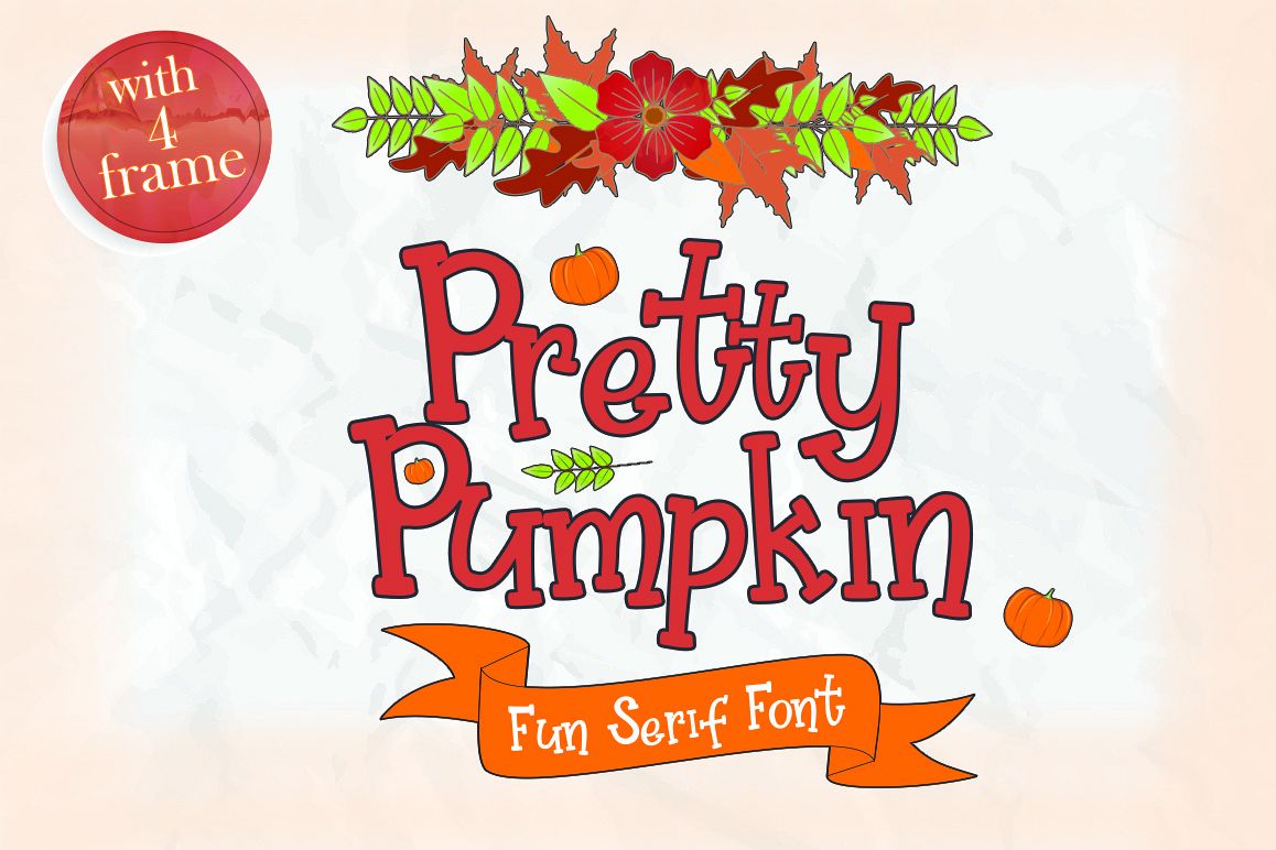 Fontbundles – Pretty Pumpkin Font插图