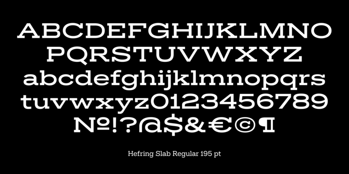 Hefring Slab Font Family插图2