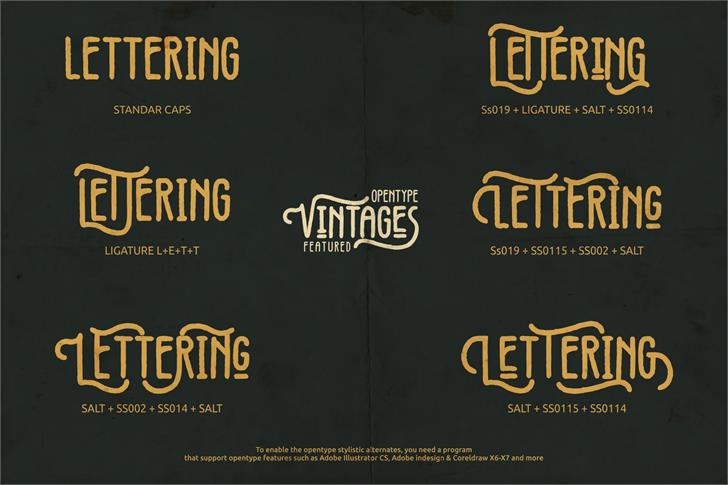 Vintages font插图4