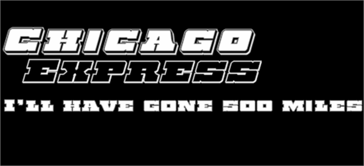 Chicago Express font插图1