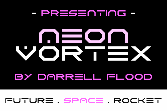 Neon Vortex font插图