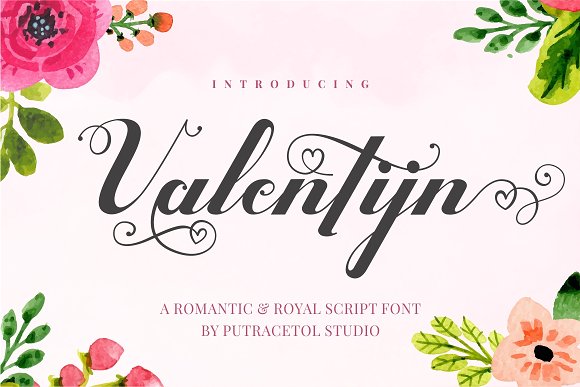 Valentijn – Romantic Font插图