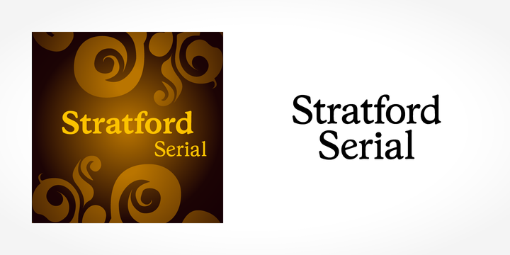 Stratford Serial Font Family插图