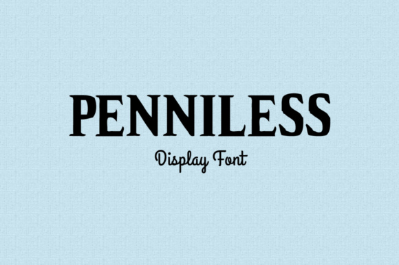 Penniless Font插图