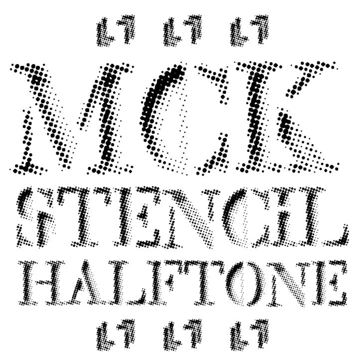 Mck Halftone font插图