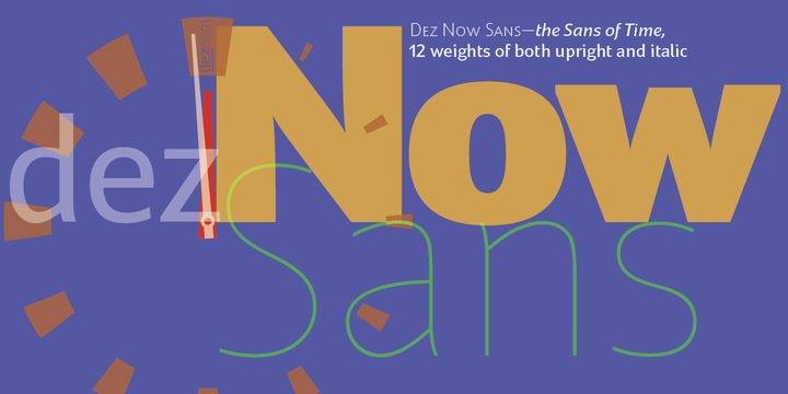 Dez Now Sans Font Family插图