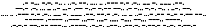 Bootcamp Morsecode font插图1