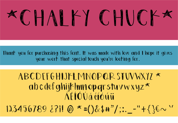 ChalkyChuck font插图
