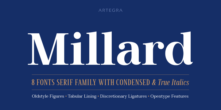 Millard Font Family插图