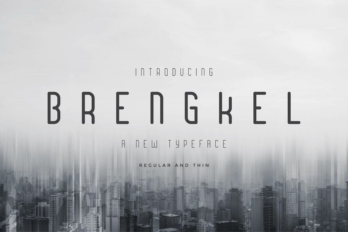 Brengkel – Condensed Font插图