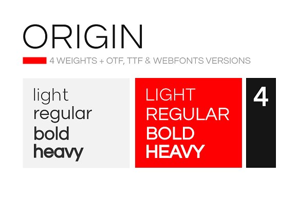 ORIGIN – Modern Typeface + Web Fonts插图2