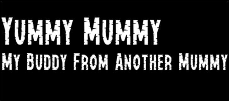 Yummy Mummy font插图1