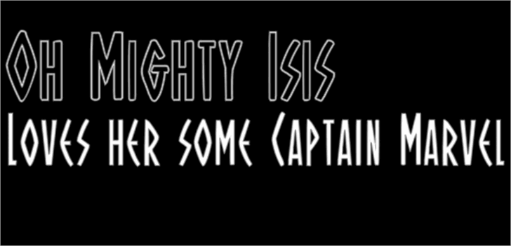 Oh Mighty Isis font插图1