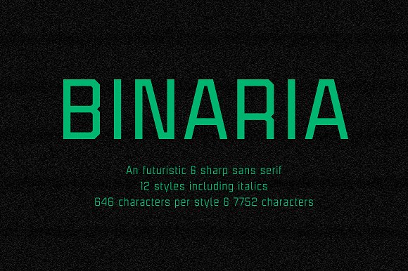 Binaria Font Family插图1