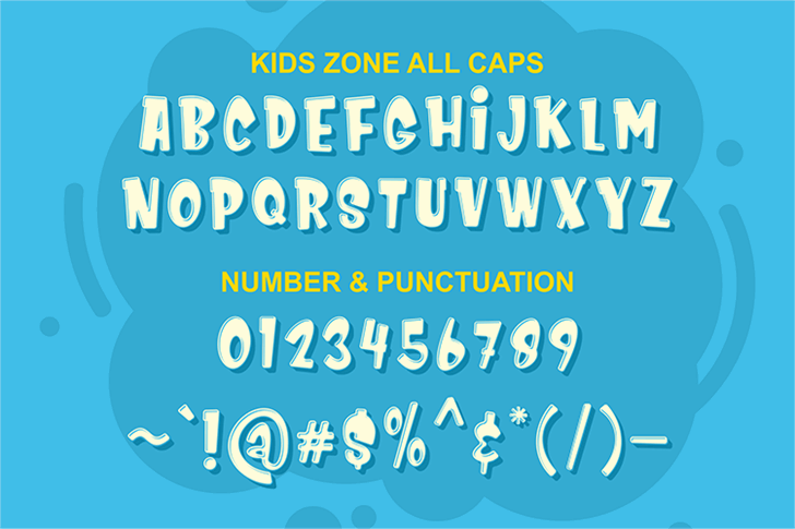 Kids Zone font插图4