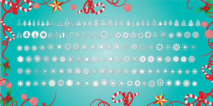 Christmas Flakes Font插图1