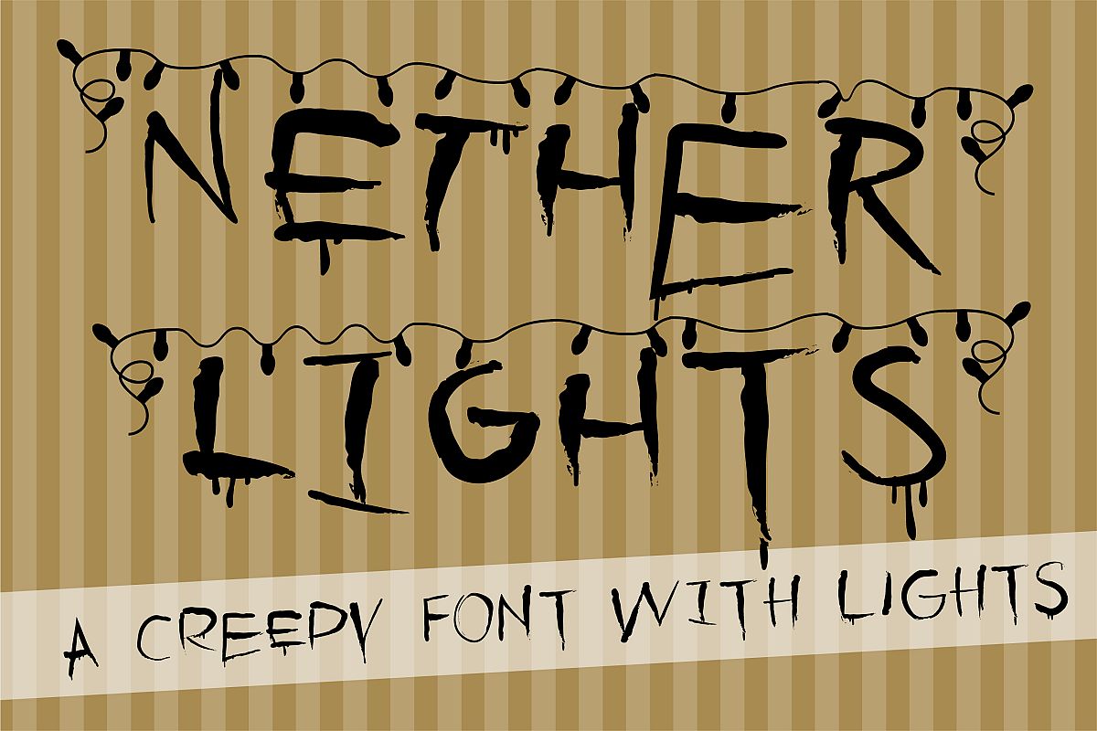 PN Nether LightsRegular Font插图